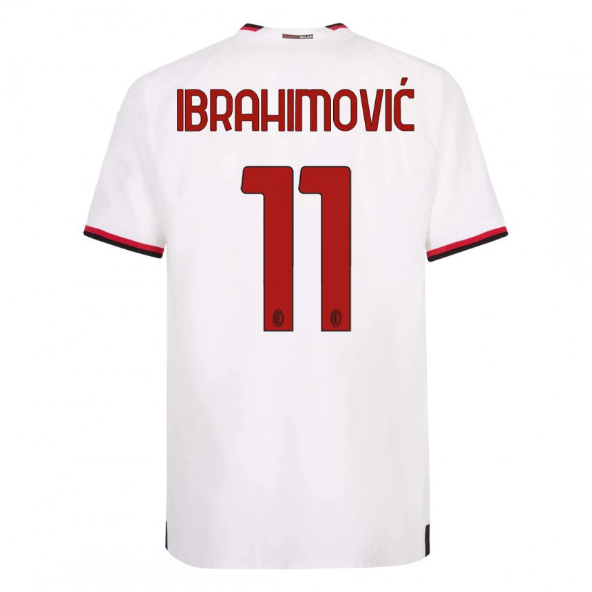 Psiquiatría soltero Ruidoso Hombre Camiseta Zlatan Ibrahimovic #11 Blanco Rojo 2ª Equipación 2022/23 La  Camisa Argentina