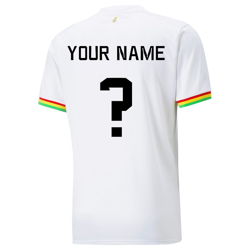 Niño Camiseta Ghana Su Nombre #0 Blanco 1ª Equipación 22-24 La Camisa Argentina