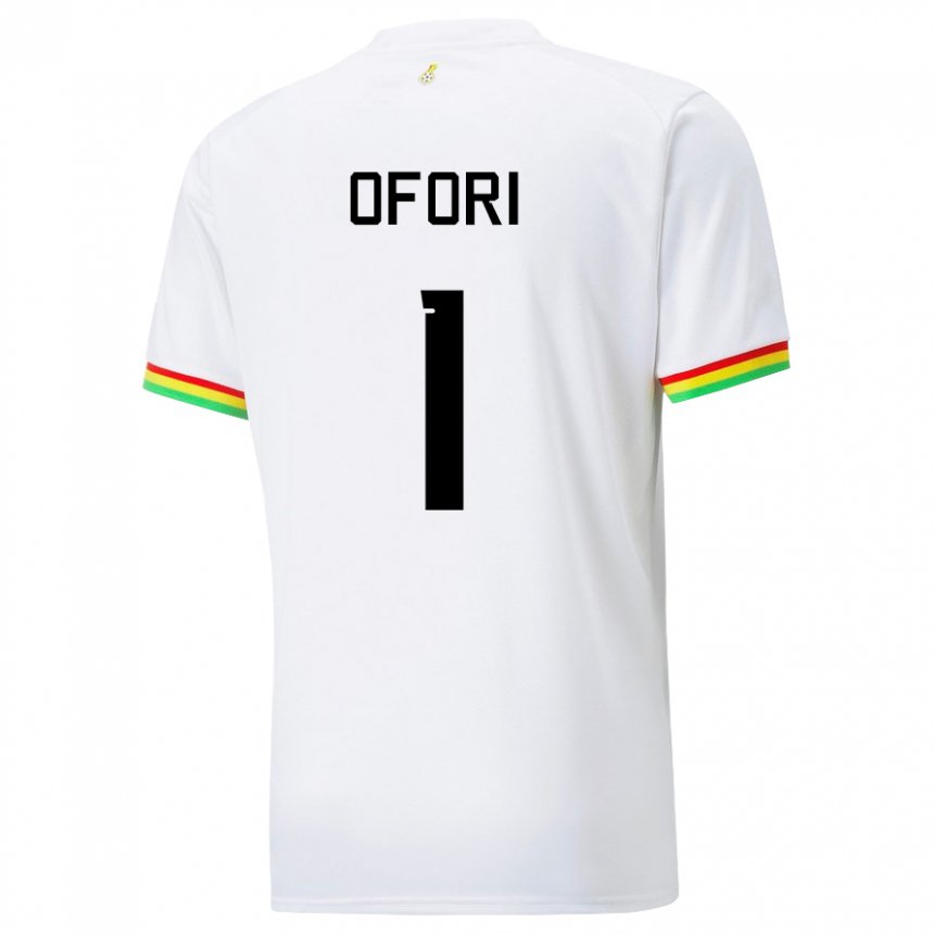 Niño Camiseta Ghana Richard Ofori #1 Blanco 1ª Equipación 22-24 La Camisa Argentina