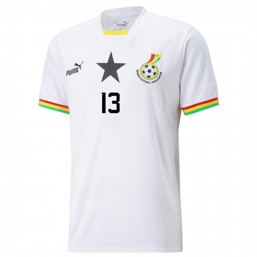 Niño Camiseta Ghana Felix Afena-gyan #13 Blanco 1ª Equipación 22-24 La Camisa Argentina