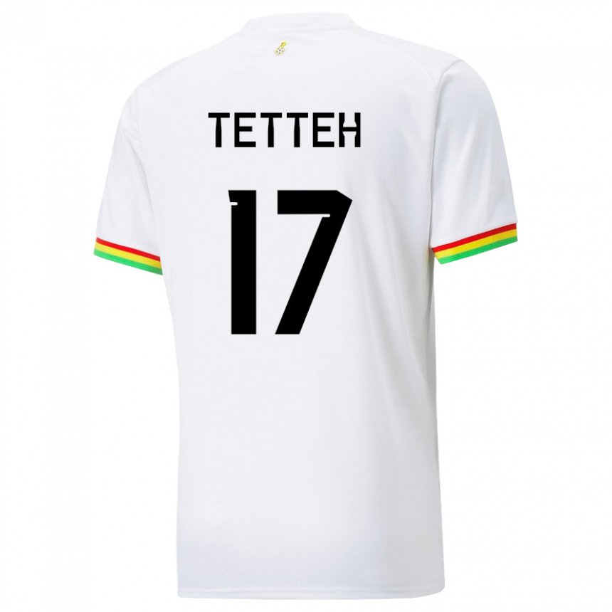 Niño Camiseta Ghana Benjamin Tetteh #17 Blanco 1ª Equipación 22-24 La Camisa Argentina