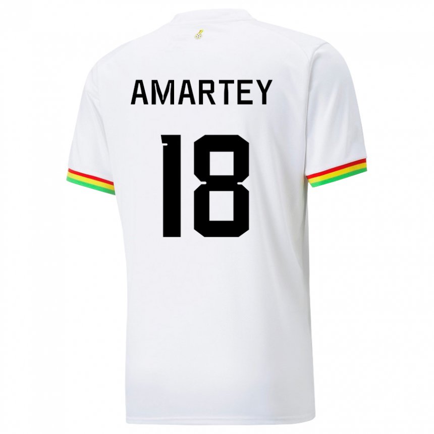 Niño Camiseta Ghana Daniel Amartey #18 Blanco 1ª Equipación 22-24 La Camisa Argentina