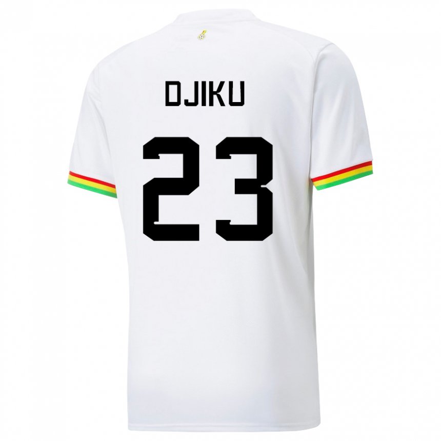 Niño Camiseta Ghana Alexander Djiku #23 Blanco 1ª Equipación 22-24 La Camisa Argentina