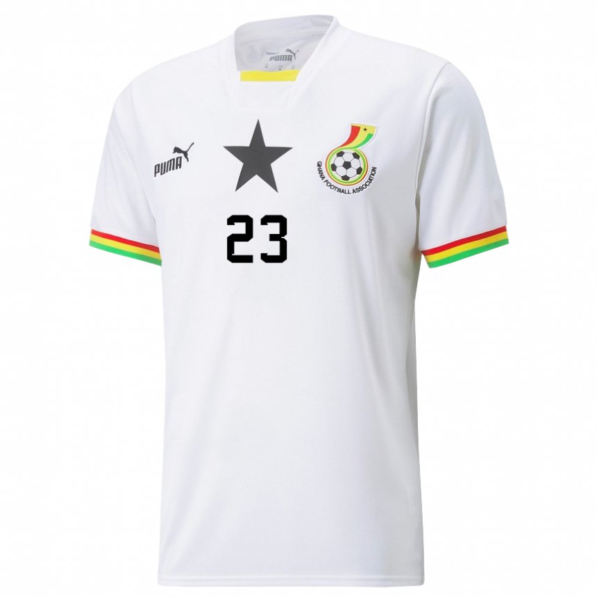 Niño Camiseta Ghana Alexander Djiku #23 Blanco 1ª Equipación 22-24 La Camisa Argentina