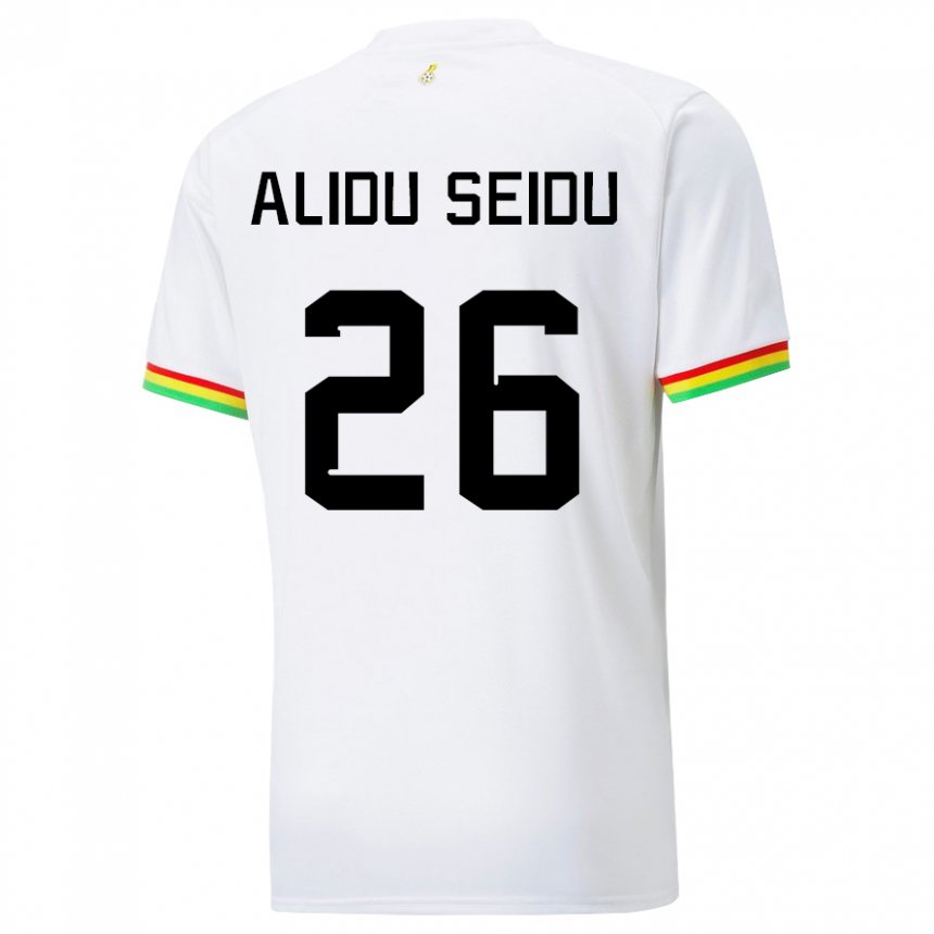 Niño Camiseta Ghana Alidu Seidu #26 Blanco 1ª Equipación 22-24 La Camisa Argentina