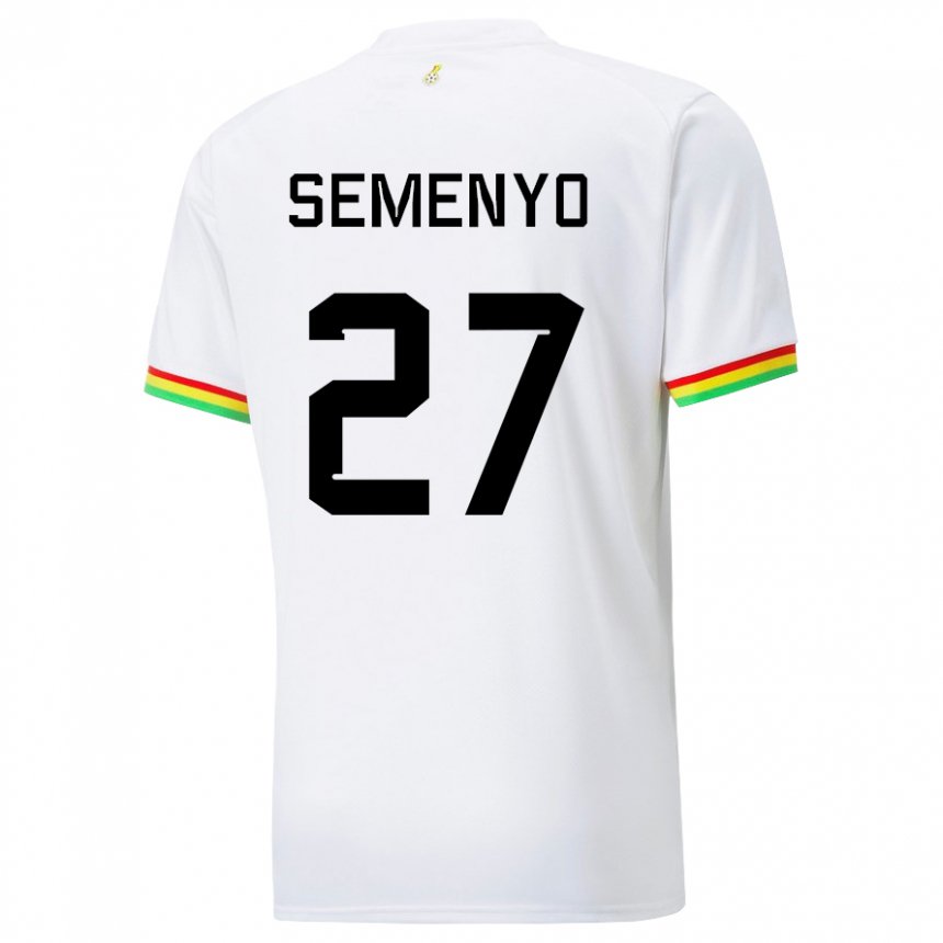 Niño Camiseta Ghana Antoine Semenyo #27 Blanco 1ª Equipación 22-24 La Camisa Argentina