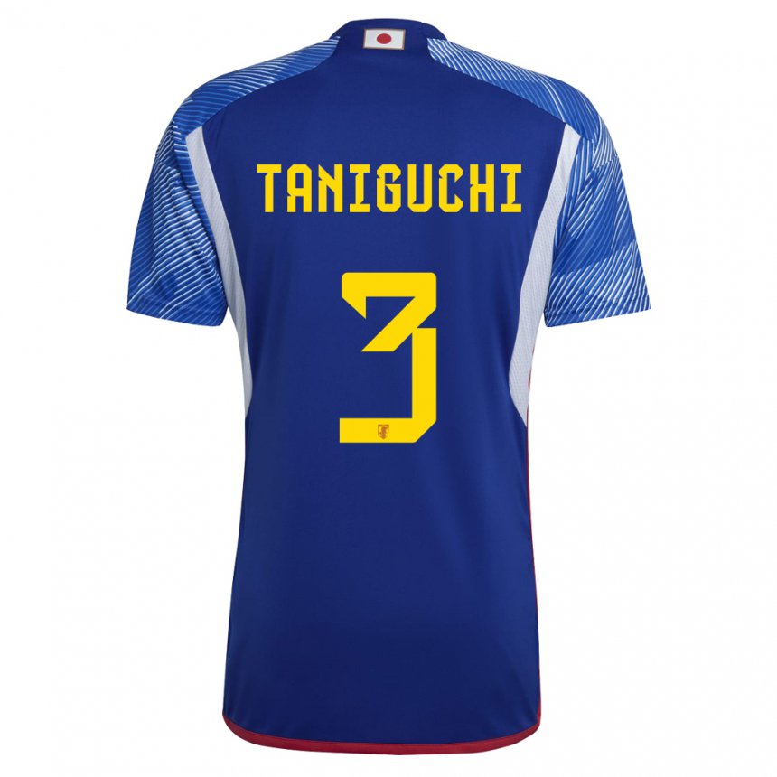 Niño Camiseta Japón Shogo Taniguchi #3 Azul Real 1ª Equipación 22-24 La Camisa Argentina