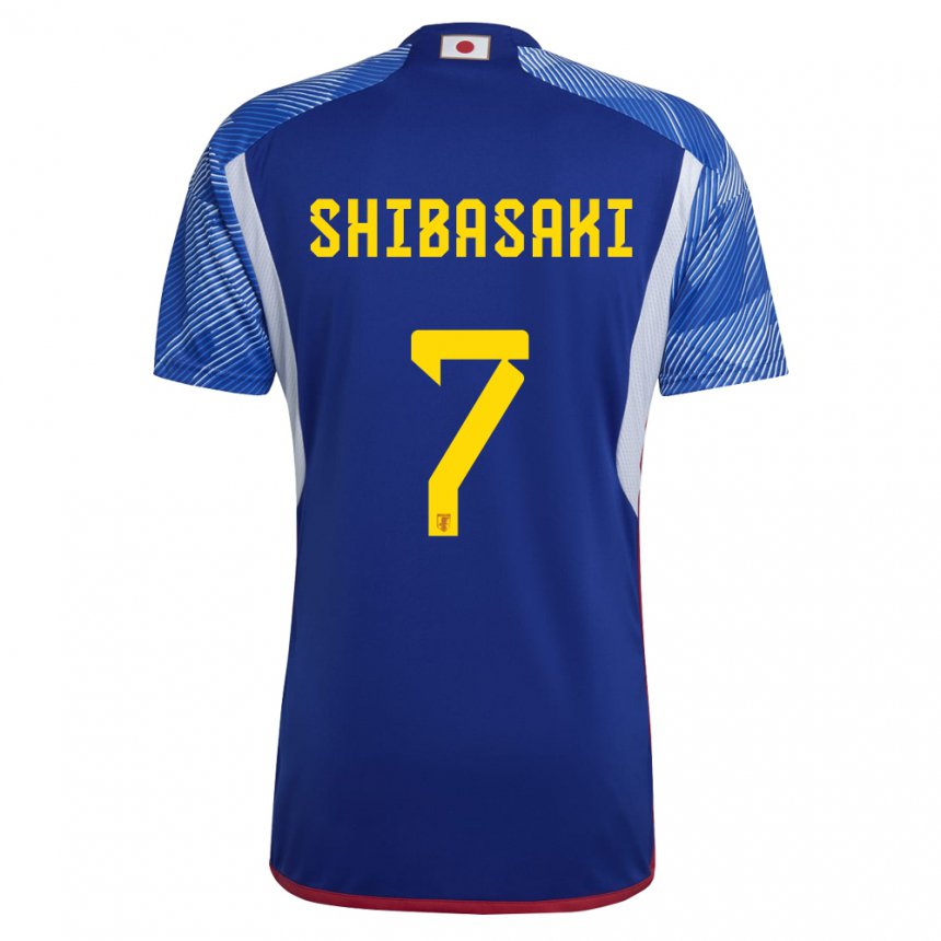 Niño Camiseta Japón Gaku Shibasaki #7 Azul Real 1ª Equipación 22-24 La Camisa Argentina