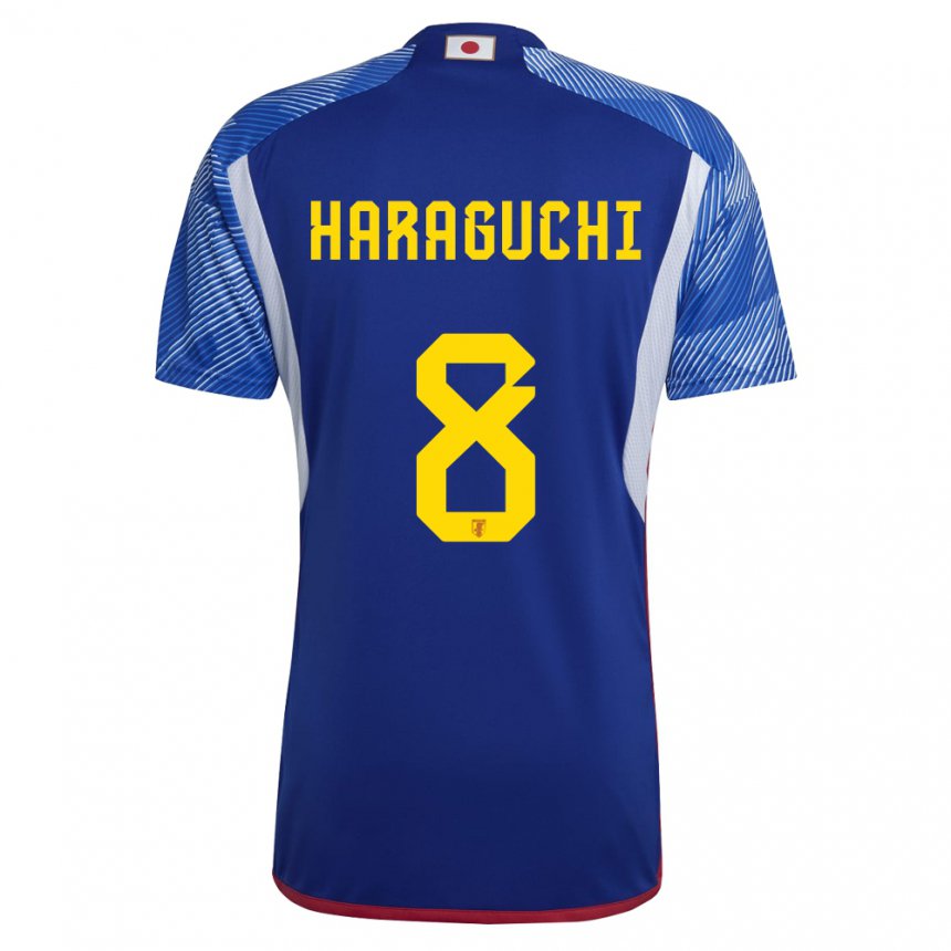 Niño Camiseta Japón Genki Haraguchi #8 Azul Real 1ª Equipación 22-24 La Camisa Argentina