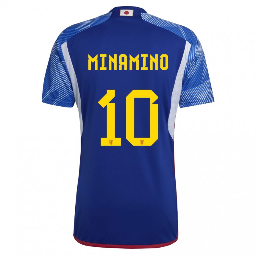Niño Camiseta Japón Takumi Minamino #10 Azul Real 1ª Equipación 22-24 La Camisa Argentina