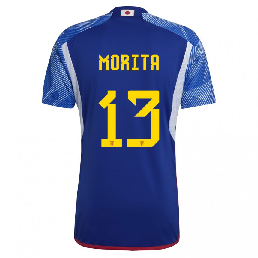 Niño Camiseta Japón Hidemasa Morita #13 Azul Real 1ª Equipación 22-24 La Camisa Argentina