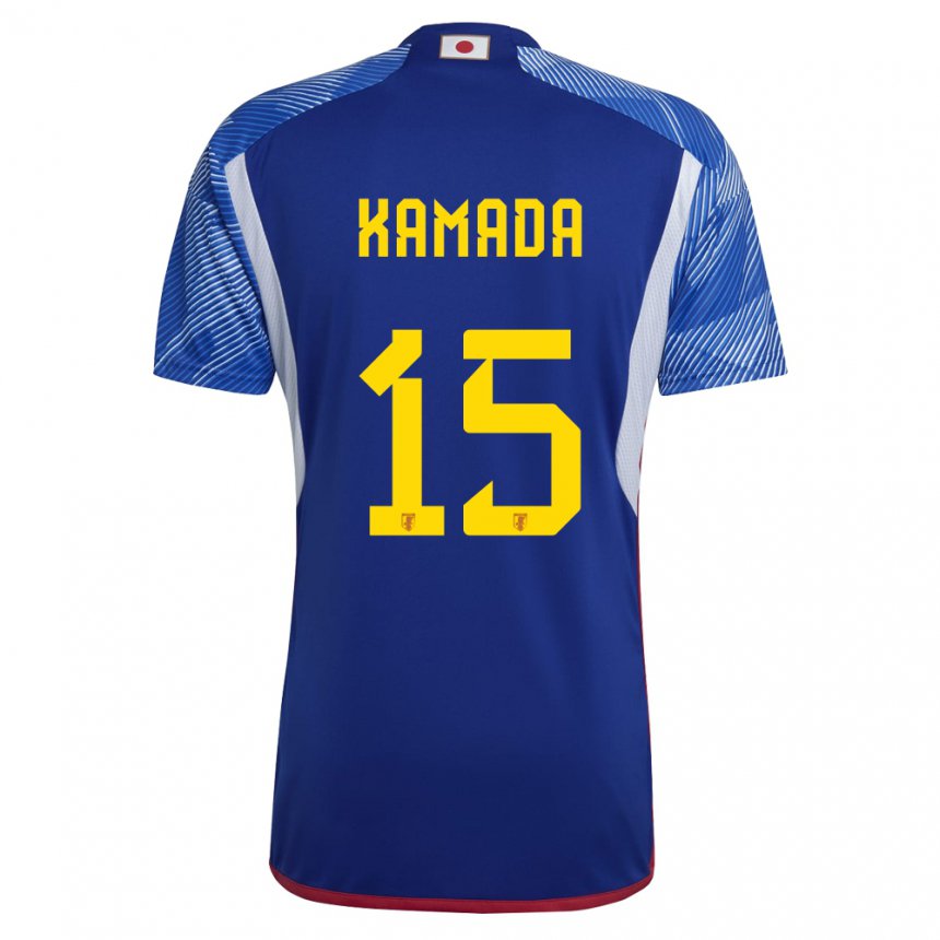 Niño Camiseta Japón Daichi Kamada #15 Azul Real 1ª Equipación 22-24 La Camisa Argentina