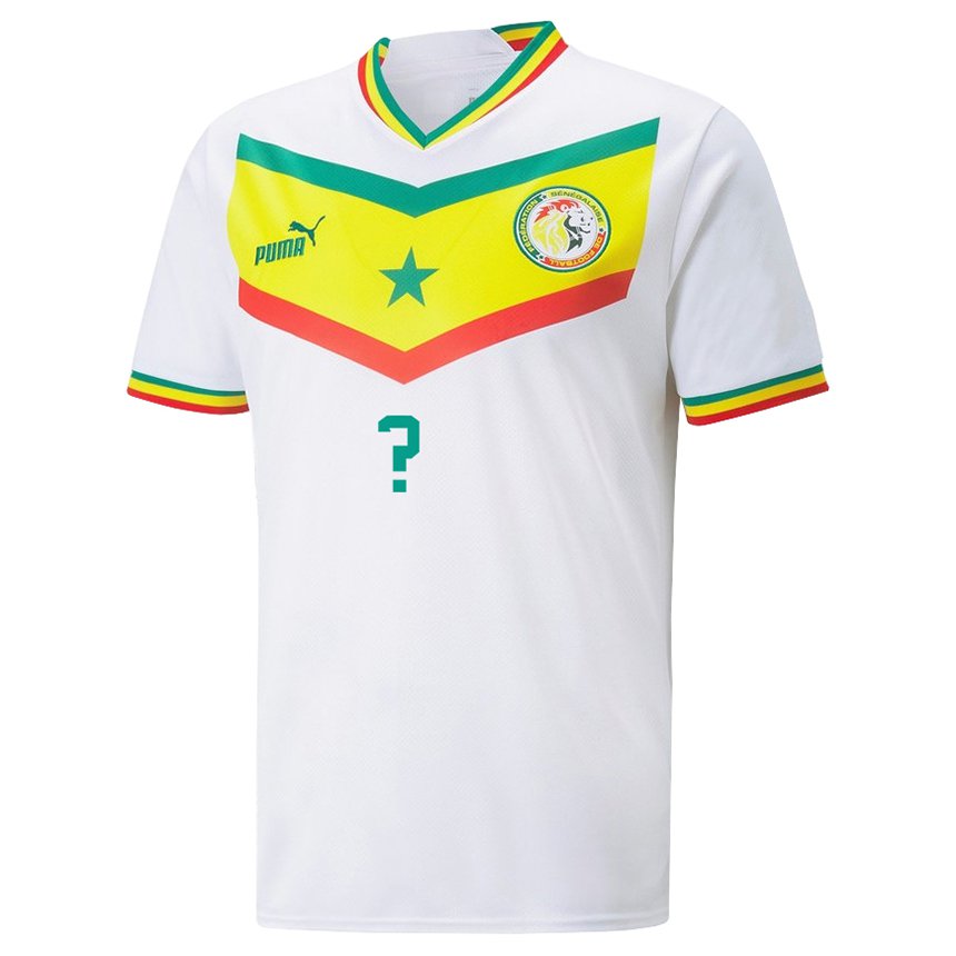 Niño Camiseta Senegal Su Nombre #0 Blanco 1ª Equipación 22-24 La Camisa Argentina