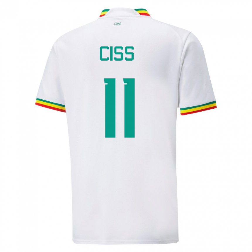 Niño Camiseta Senegal Pathe Ciss #11 Blanco 1ª Equipación 22-24 La Camisa Argentina