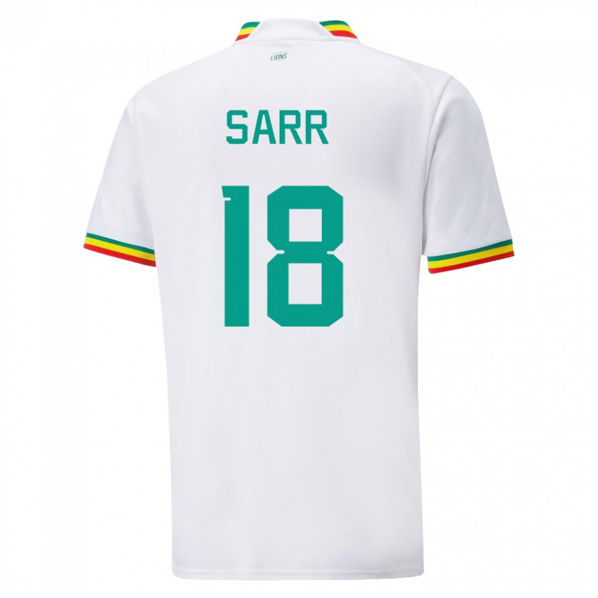 Niño Camiseta Senegal Ismaila Sarr #18 Blanco 1ª Equipación 22-24 La Camisa Argentina