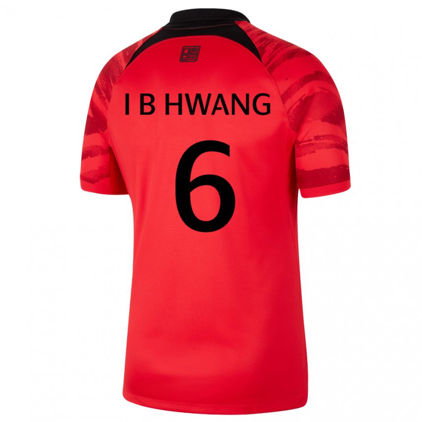 Niño Camiseta Corea Del Sur In-beom Hwang #6 Rojo Volver 1ª Equipación 22-24 La Camisa Argentina