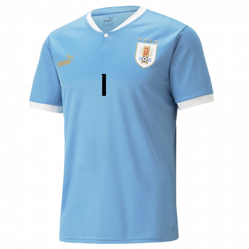 Niño Camiseta Uruguay Fernando Muslera #1 Azul 1ª Equipación 22-24 La Camisa Argentina