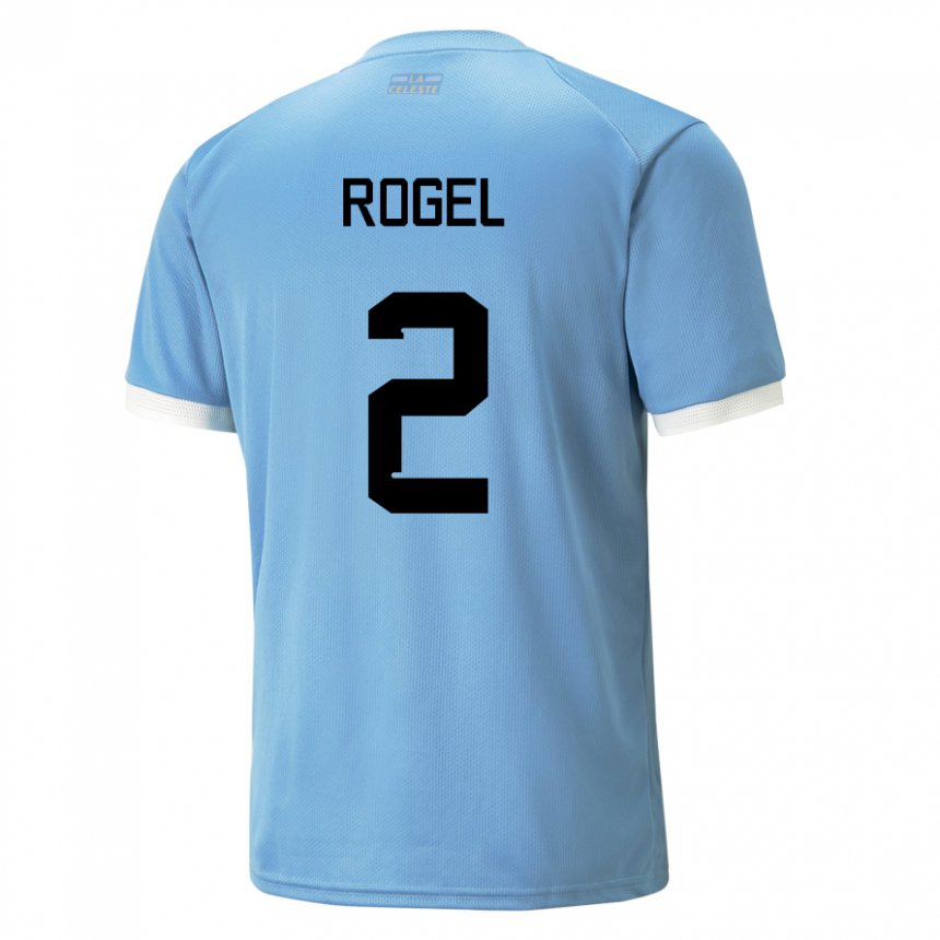 Niño Camiseta Uruguay Agustin Rogel #2 Azul 1ª Equipación 22-24 La Camisa Argentina