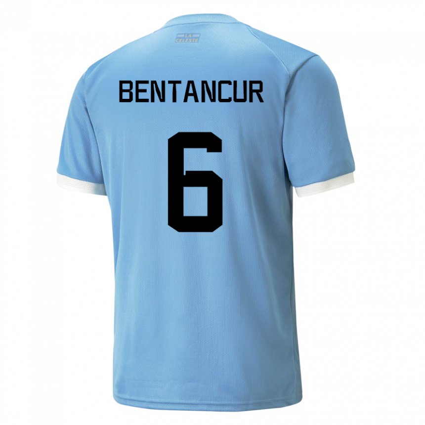 Niño Camiseta Uruguay Rodrigo Bentancur #6 Azul 1ª Equipación 22-24 La Camisa Argentina