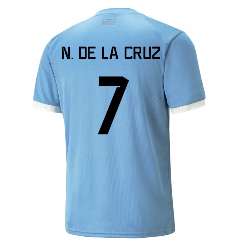 Niño Camiseta Uruguay Nicolas De La Cruz #7 Azul 1ª Equipación 22-24 La Camisa Argentina