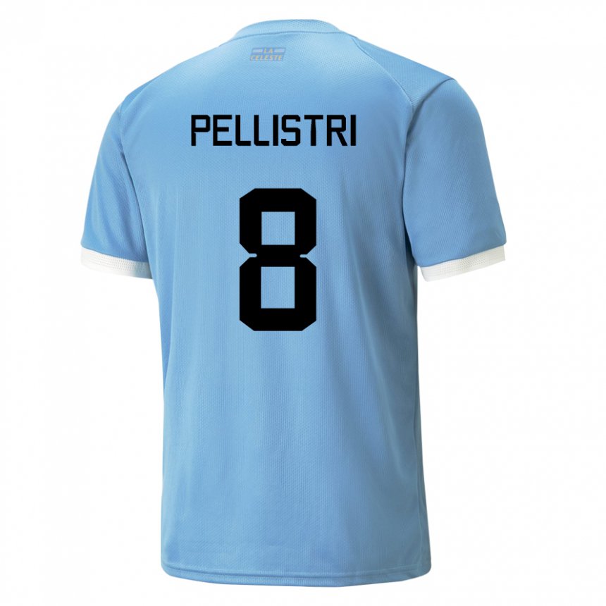 Niño Camiseta Uruguay Facundo Pellistri #8 Azul 1ª Equipación 22-24 La Camisa Argentina