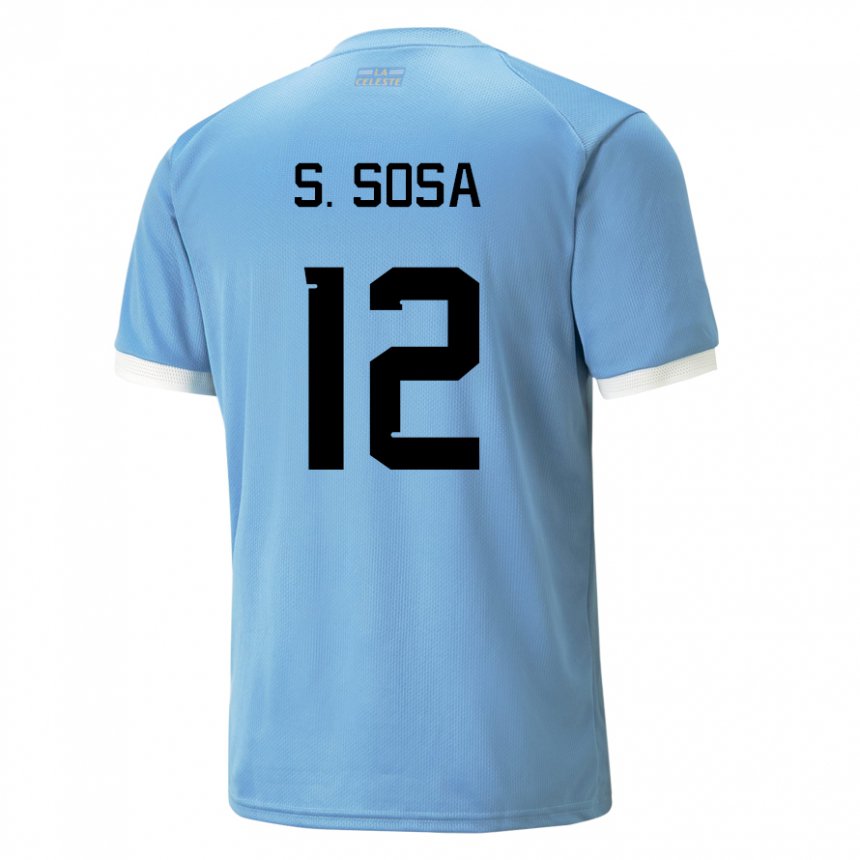 Niño Camiseta Uruguay Sebastian Sosa #12 Azul 1ª Equipación 22-24 La Camisa Argentina