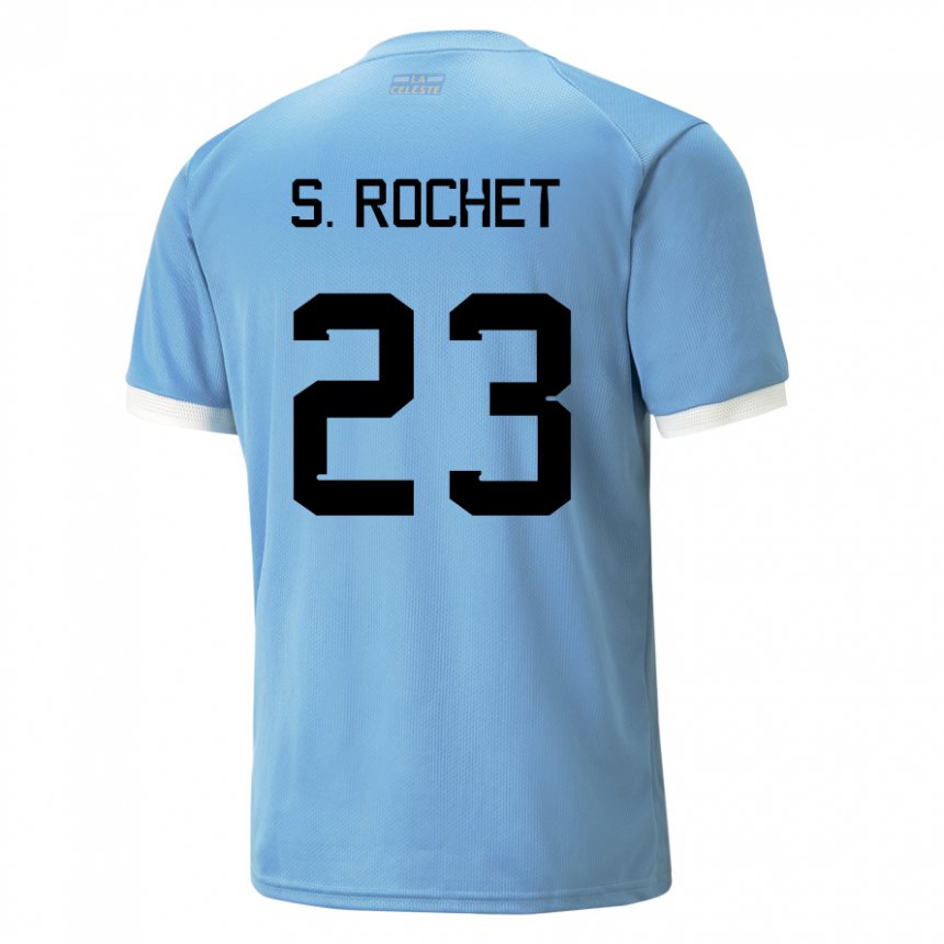 Niño Camiseta Uruguay Sergio Rochet #23 Azul 1ª Equipación 22-24 La Camisa Argentina