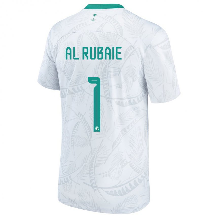 Niño Camiseta Arabia Saudita Mohammed Al Rubaie #1 Blanco 1ª Equipación 22-24 La Camisa Argentina