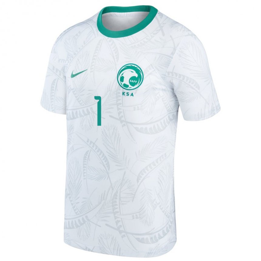 Niño Camiseta Arabia Saudita Mohammed Al Rubaie #1 Blanco 1ª Equipación 22-24 La Camisa Argentina