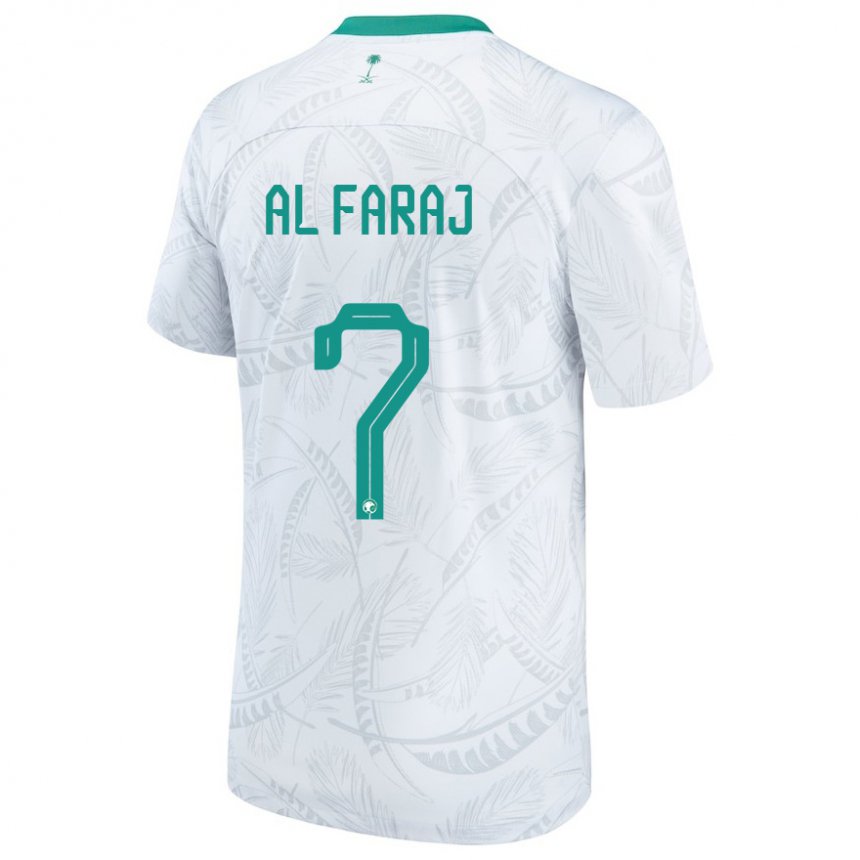 Niño Camiseta Arabia Saudita Salman Al Faraj #7 Blanco 1ª Equipación 22-24 La Camisa Argentina