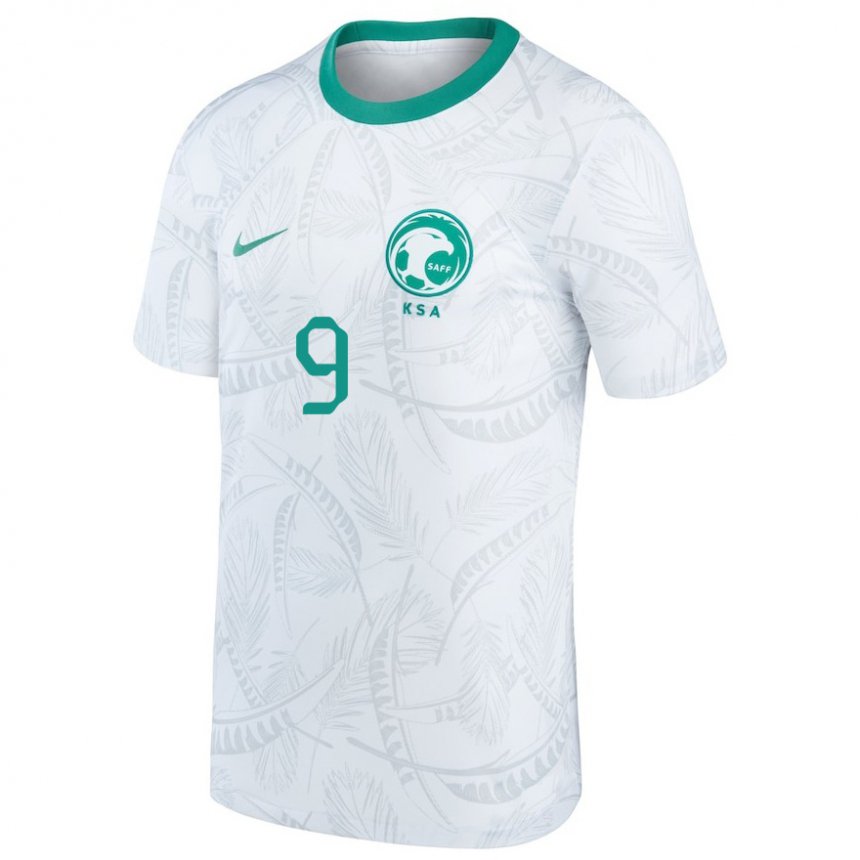 Niño Camiseta Arabia Saudita Feras Al Brikan #9 Blanco 1ª Equipación 22-24 La Camisa Argentina