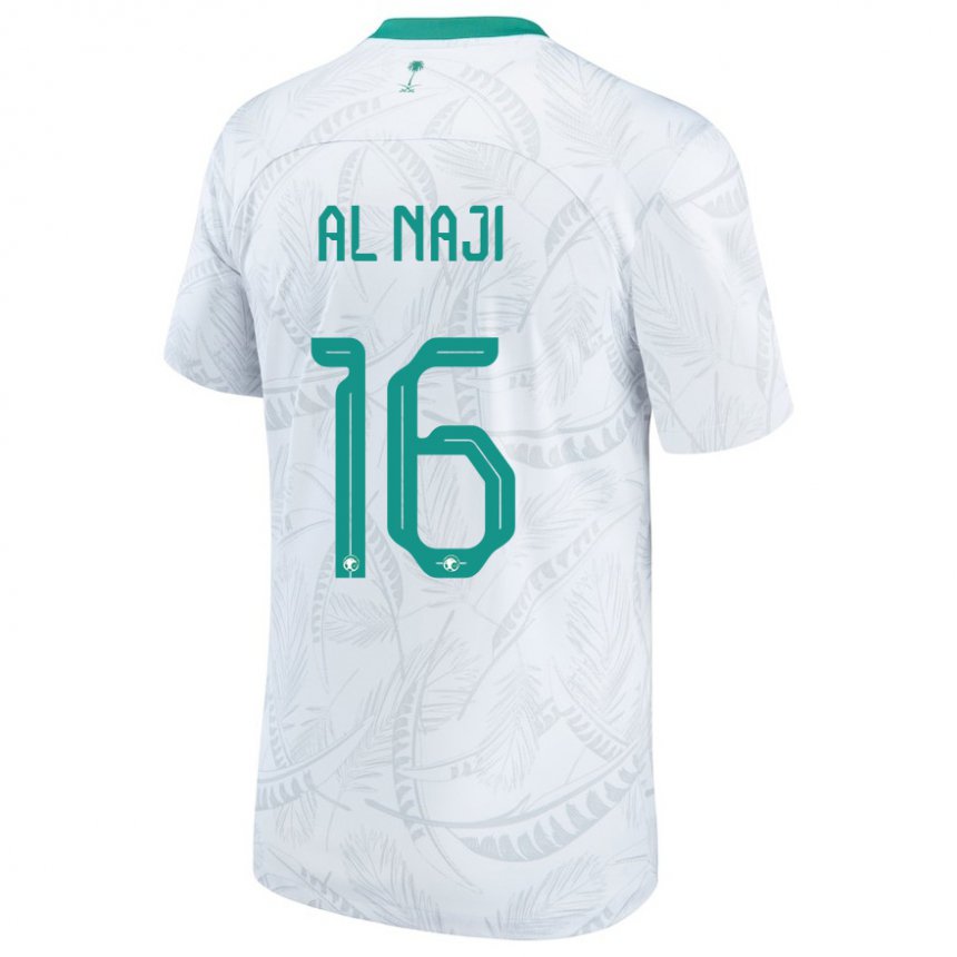 Niño Camiseta Arabia Saudita Sami Al Naji #16 Blanco 1ª Equipación 22-24 La Camisa Argentina