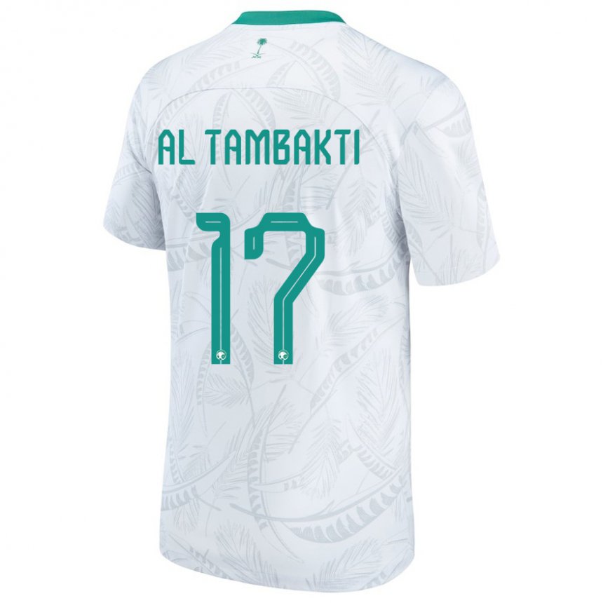 Niño Camiseta Arabia Saudita Hassan Al Tambakti #17 Blanco 1ª Equipación 22-24 La Camisa Argentina