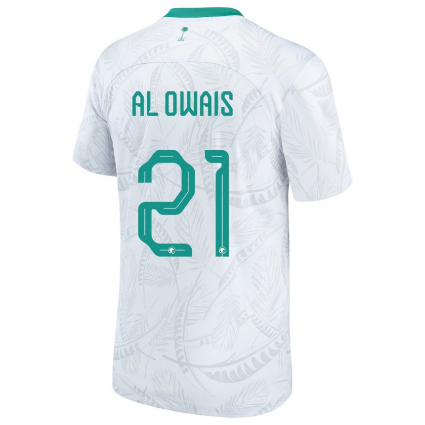 Niño Camiseta Arabia Saudita Mohammed Al Owais #21 Blanco 1ª Equipación 22-24 La Camisa Argentina