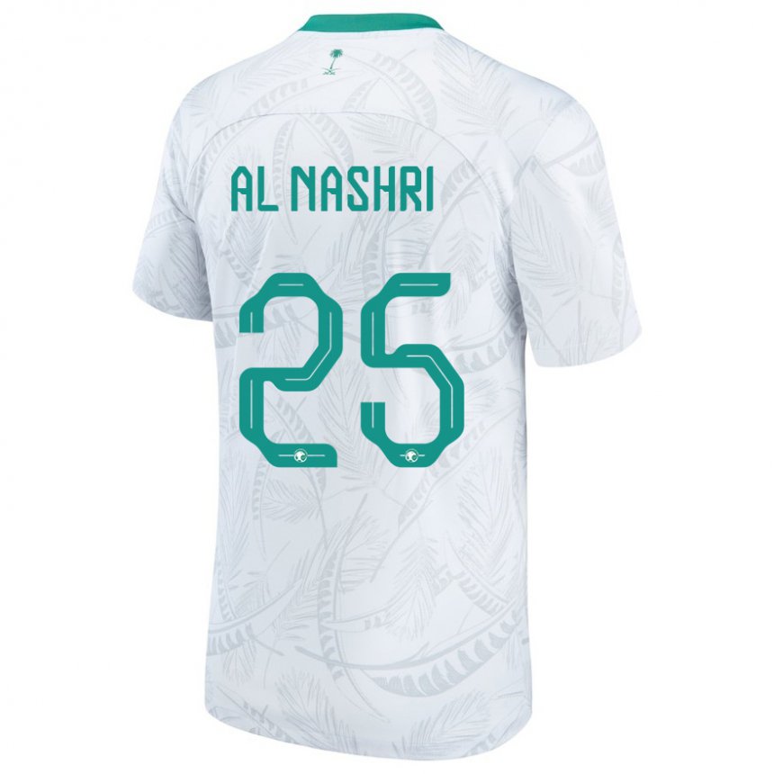 Niño Camiseta Arabia Saudita Awad Al Nashri #25 Blanco 1ª Equipación 22-24 La Camisa Argentina