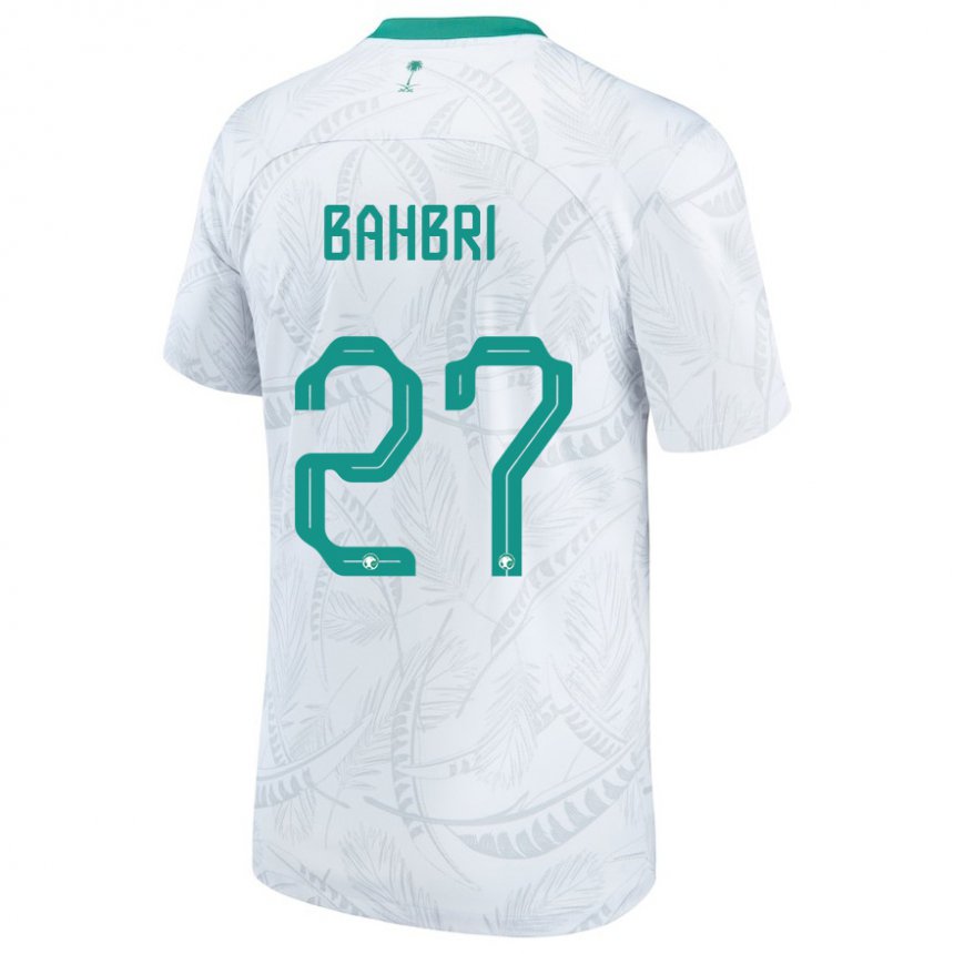 Niño Camiseta Arabia Saudita Hatan Bahbri #27 Blanco 1ª Equipación 22-24 La Camisa Argentina