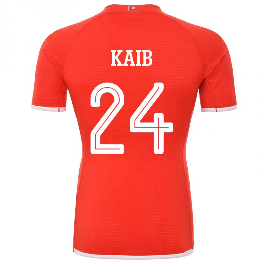 Niño Camiseta Túnez Rami Kaib #24 Rojo 1ª Equipación 22-24 La Camisa Argentina