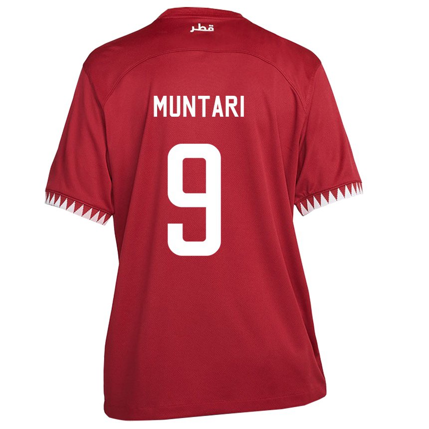 Niño Camiseta Catar Mohammed Muntari #9 Granate 1ª Equipación 22-24 La Camisa Argentina