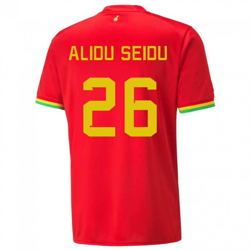 Niño Camiseta Ghana Alidu Seidu #26 Rojo 2ª Equipación 22-24 La Camisa Argentina