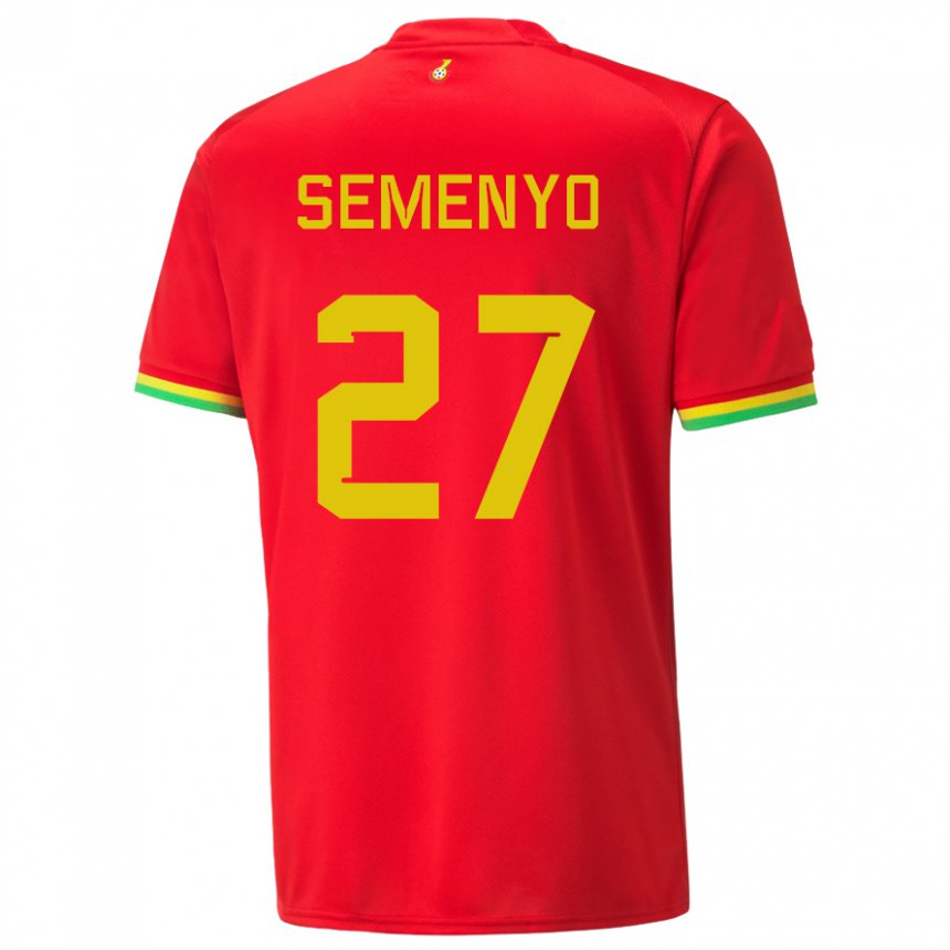 Niño Camiseta Ghana Antoine Semenyo #27 Rojo 2ª Equipación 22-24 La Camisa Argentina