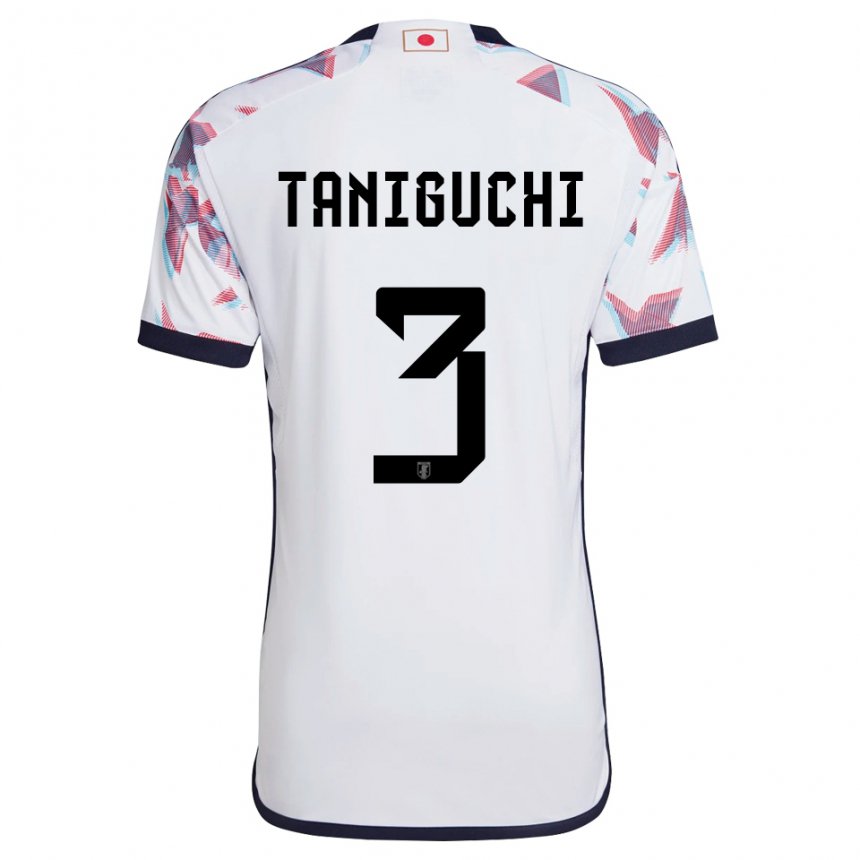 Niño Camiseta Japón Shogo Taniguchi #3 Blanco 2ª Equipación 22-24 La Camisa Argentina