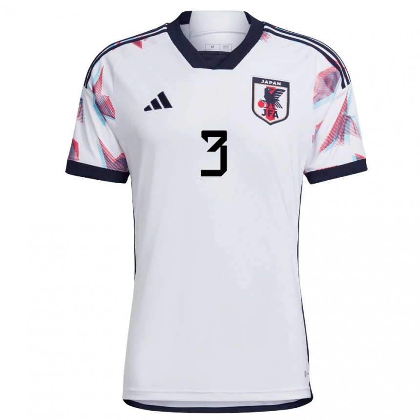 Niño Camiseta Japón Shogo Taniguchi #3 Blanco 2ª Equipación 22-24 La Camisa Argentina