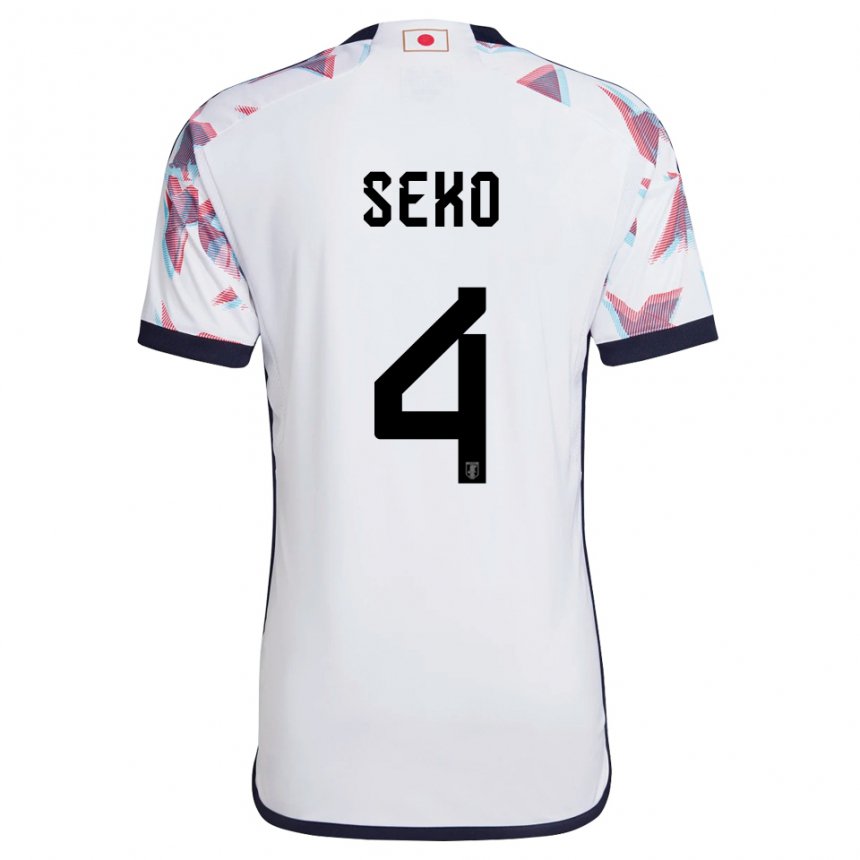 Niño Camiseta Japón Ayumu Seko #4 Blanco 2ª Equipación 22-24 La Camisa Argentina