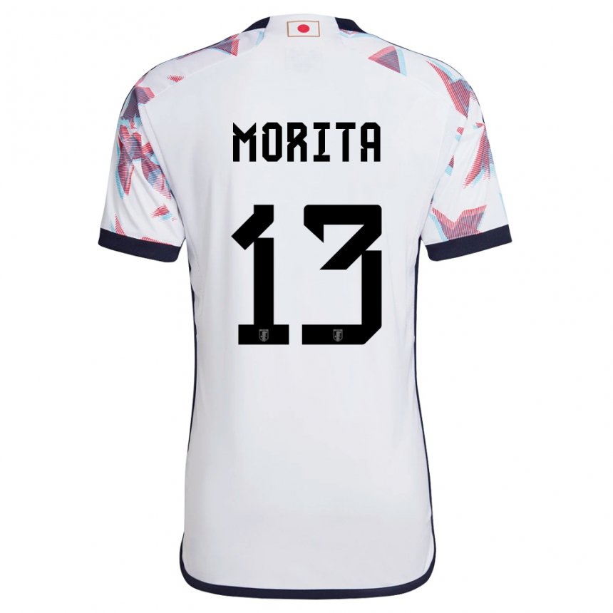 Niño Camiseta Japón Hidemasa Morita #13 Blanco 2ª Equipación 22-24 La Camisa Argentina