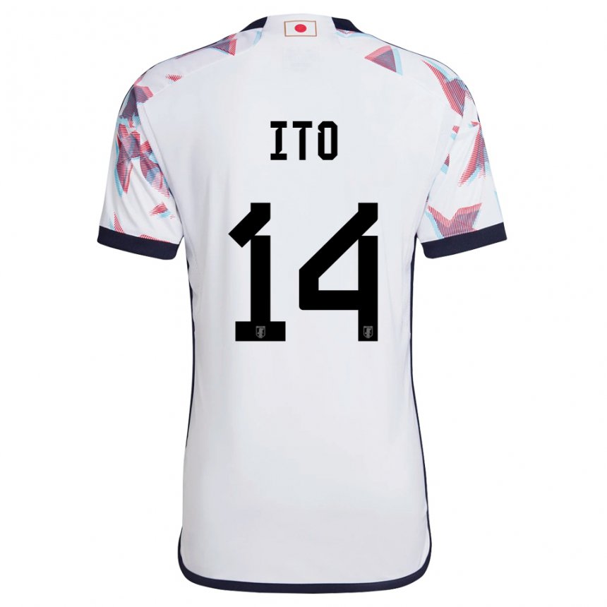 Niño Camiseta Japón Junya Ito #14 Blanco 2ª Equipación 22-24 La Camisa Argentina