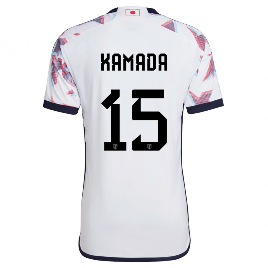 Niño Camiseta Japón Daichi Kamada #15 Blanco 2ª Equipación 22-24 La Camisa Argentina