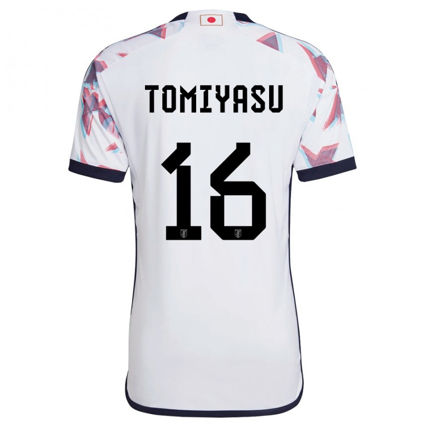 Niño Camiseta Japón Takehiro Tomiyasu #16 Blanco 2ª Equipación 22-24 La Camisa Argentina