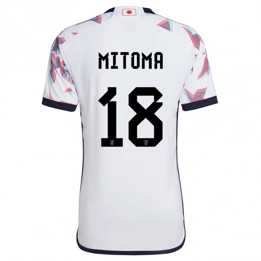 Niño Camiseta Japón Kaoru Mitoma #18 Blanco 2ª Equipación 22-24 La Camisa Argentina