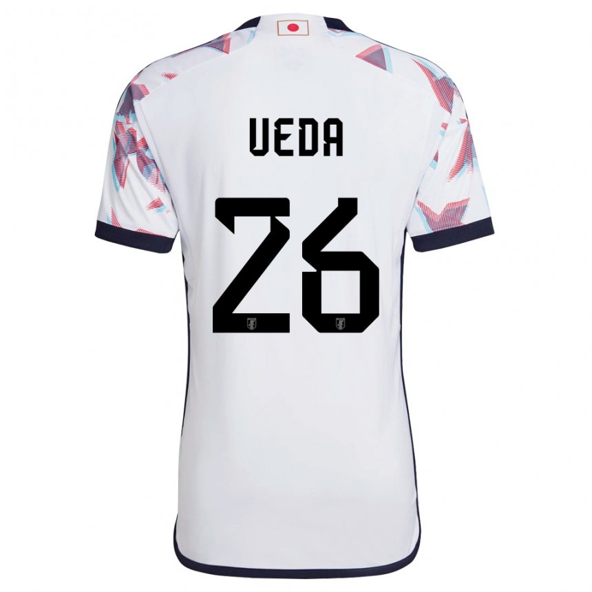 Niño Camiseta Japón Ayase Ueda #26 Blanco 2ª Equipación 22-24 La Camisa Argentina