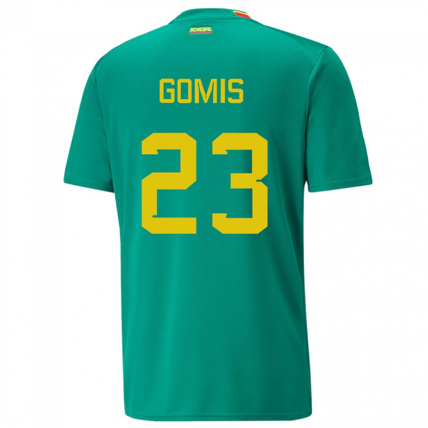 Niño Camiseta Senegal Alfred Gomis #23 Verde 2ª Equipación 22-24 La Camisa Argentina